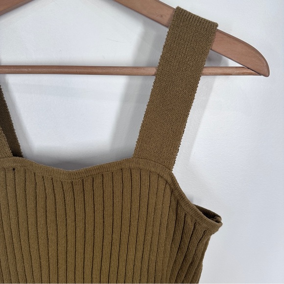 Madewell Tilney Ribbed Sweater Tank Top Large Green - Picture 3 of 7